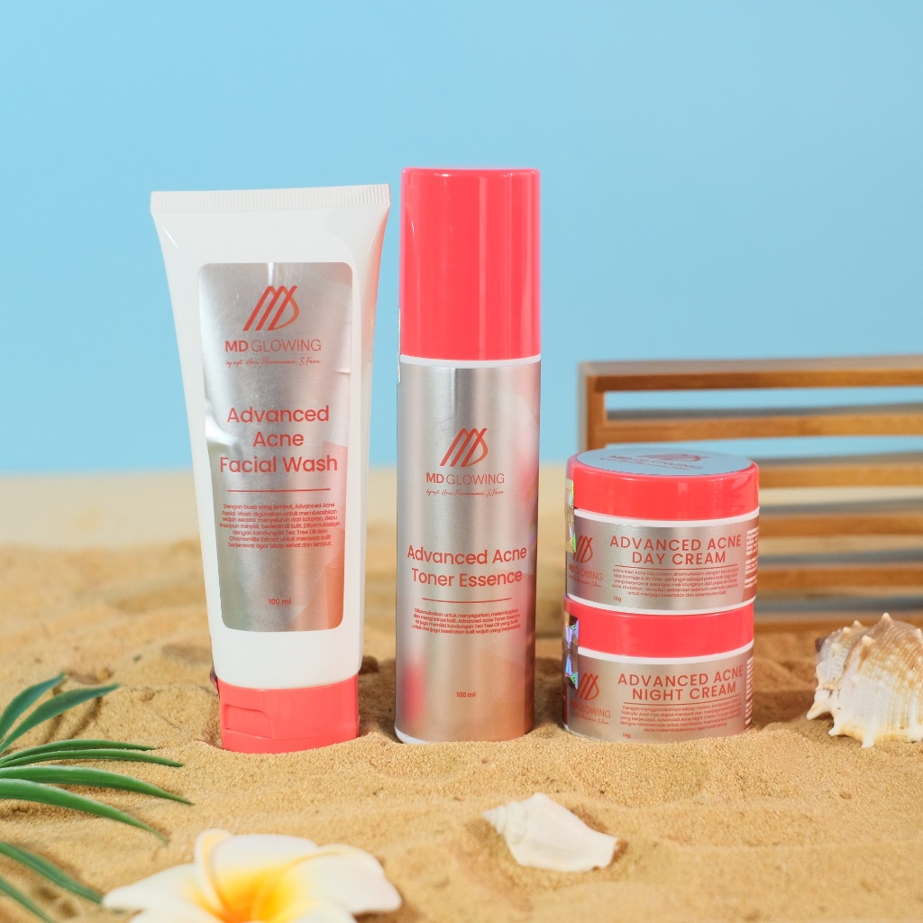 PAKET ADVANCE ACNE Skincare Untuk Mengatasi Jerawat by MDGlowing / MD Glowing Skin