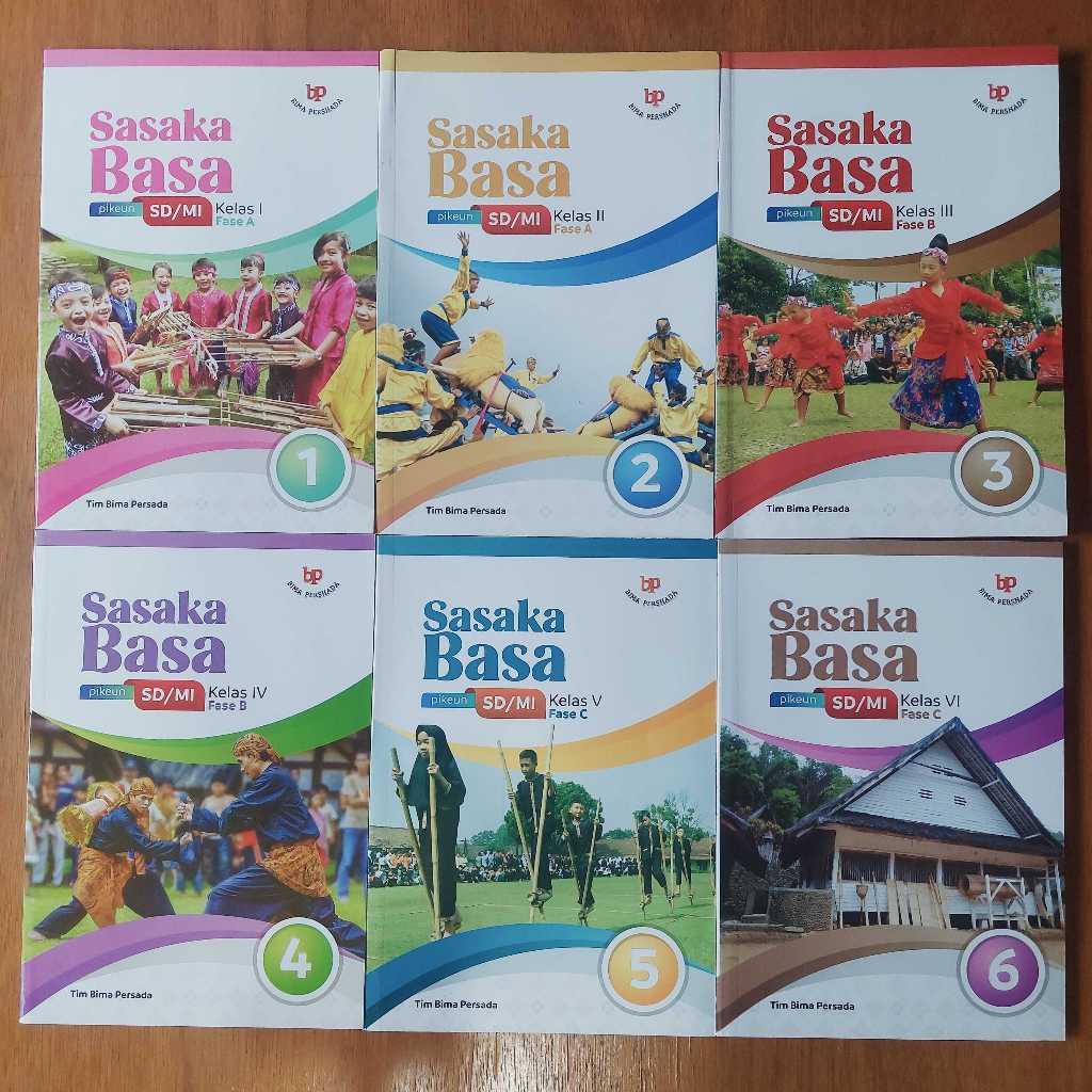 Buku Bahasa Sunda - SASAKA BASA untuk SD/MI kelas 1-6 (Bima Pershada)