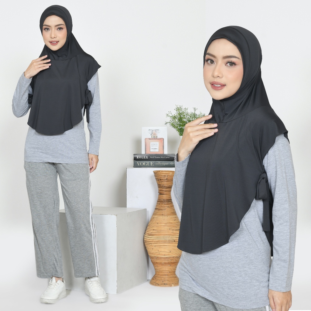 JILBAB SPORT/HIJAB OLAHRAGA/BERGO SPORT KERUDUNG OLAHRAGA JERSEY MENUTUP DADA RISCKA