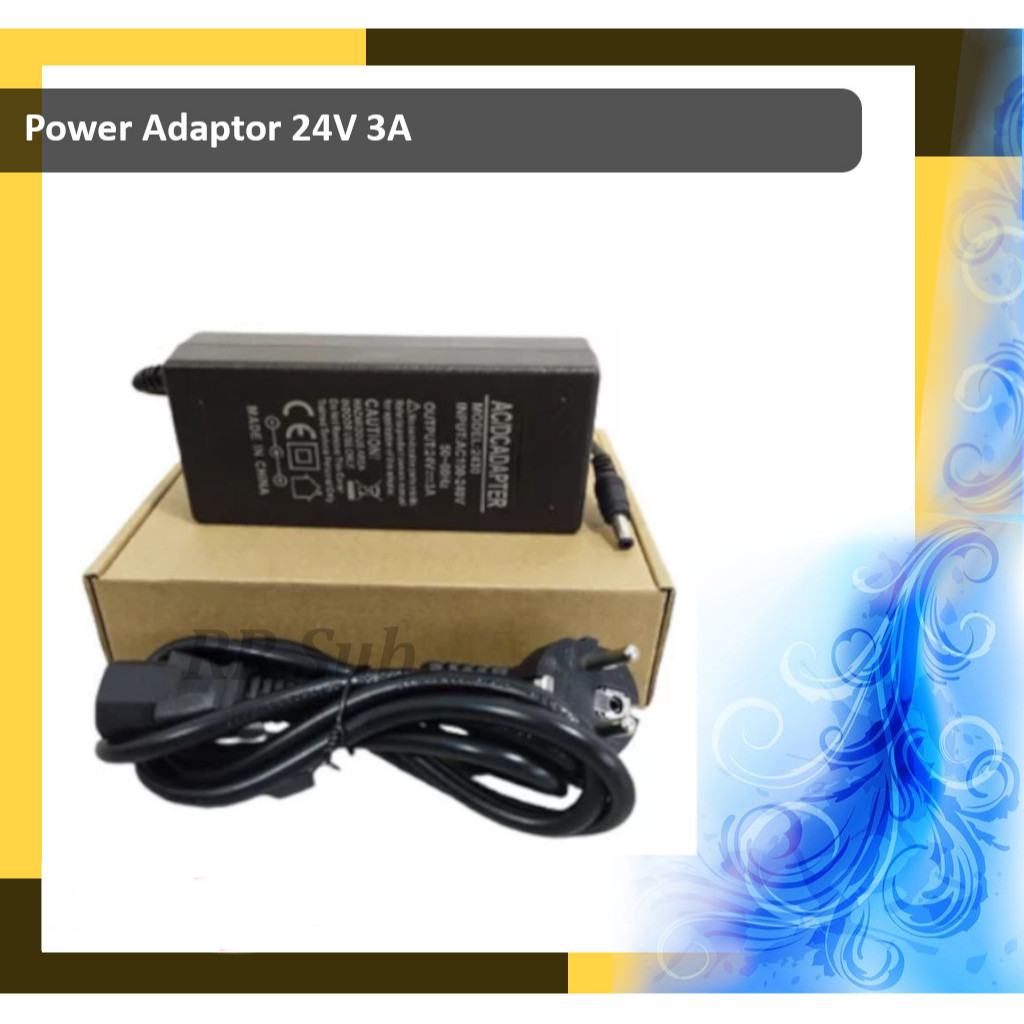 Adaptor 24V/Converter AC to DC 24V 3A - kabel power EU Plug