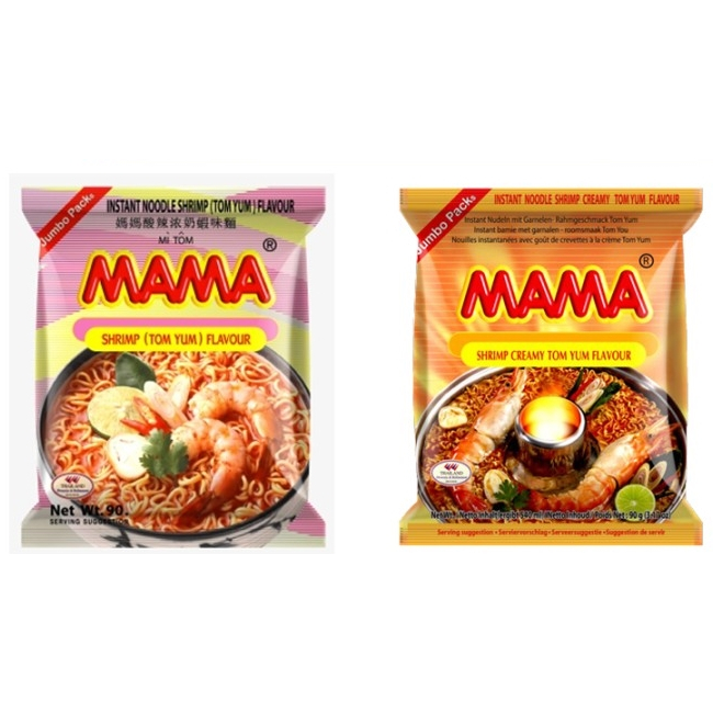 

Mama Mie Instan Instant Noodle Shrimp Creamy Tom Yum Hot Spicy Halal