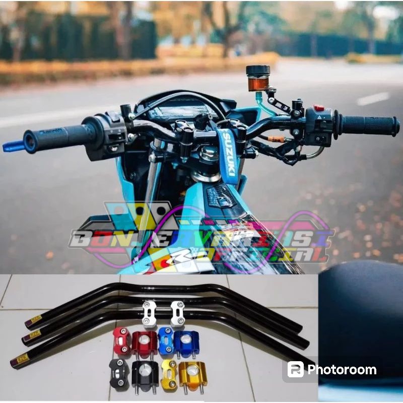 Fer Setang stir rzr model roadrace pnp satria f150 satria fu injeksi set raiser dudukan stang