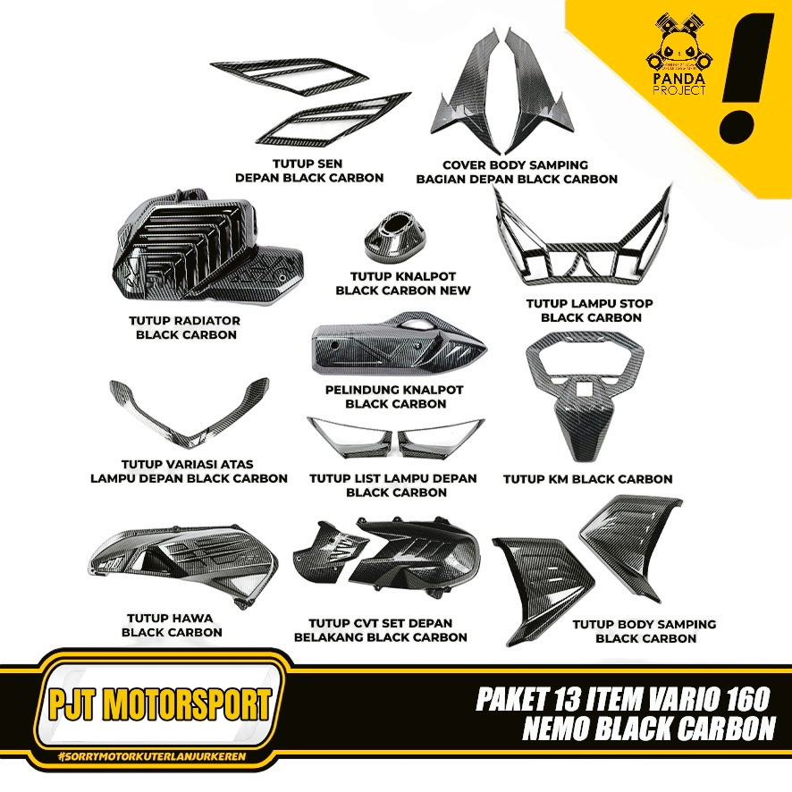 Variasi Honda Vario 160 Carbon NEMO