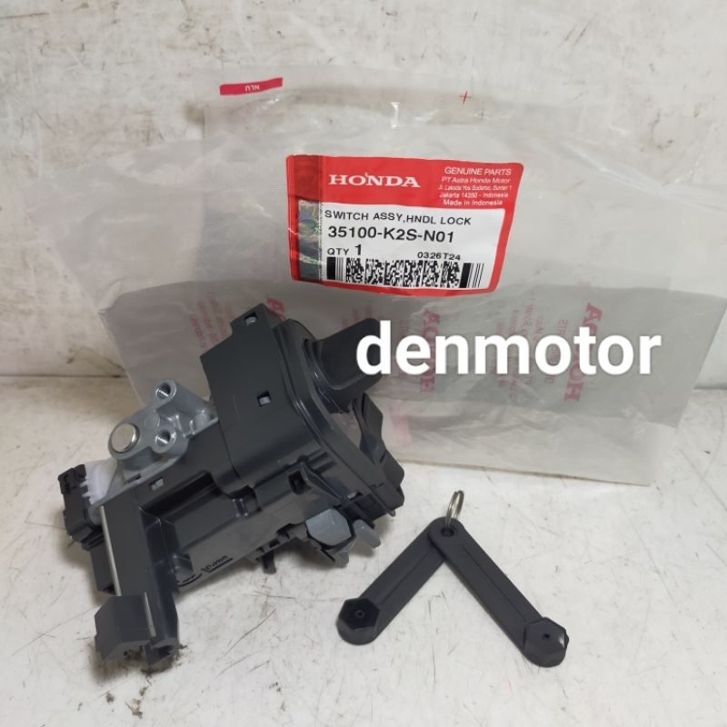 KUNCI KONTAK SET VARIO 160/STYLO 160/SCOOPY ESP 20/VARIO 125 ESP 2022 ORIGINAL HONDA TIPE KEYLESS (3