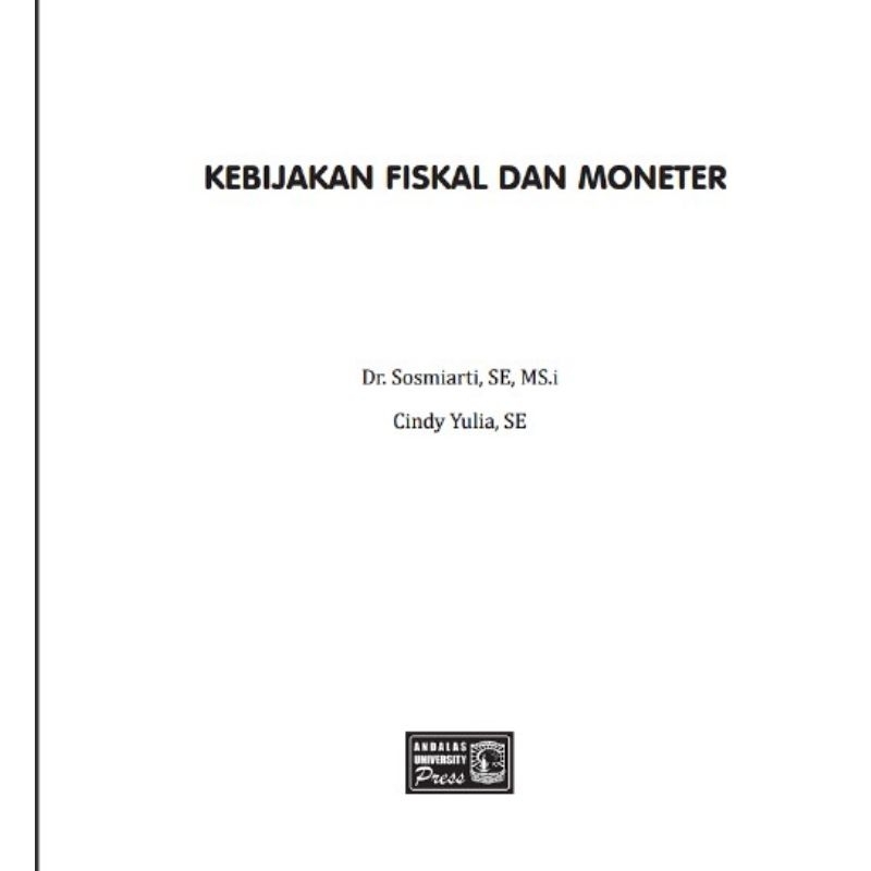 

KEBIJAKAN FISKAL DAN MONETER