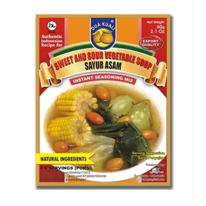 

BUMBU SAYUR ASEM DUA KUALI - Bumbu Instan Indonesia Siap Masak