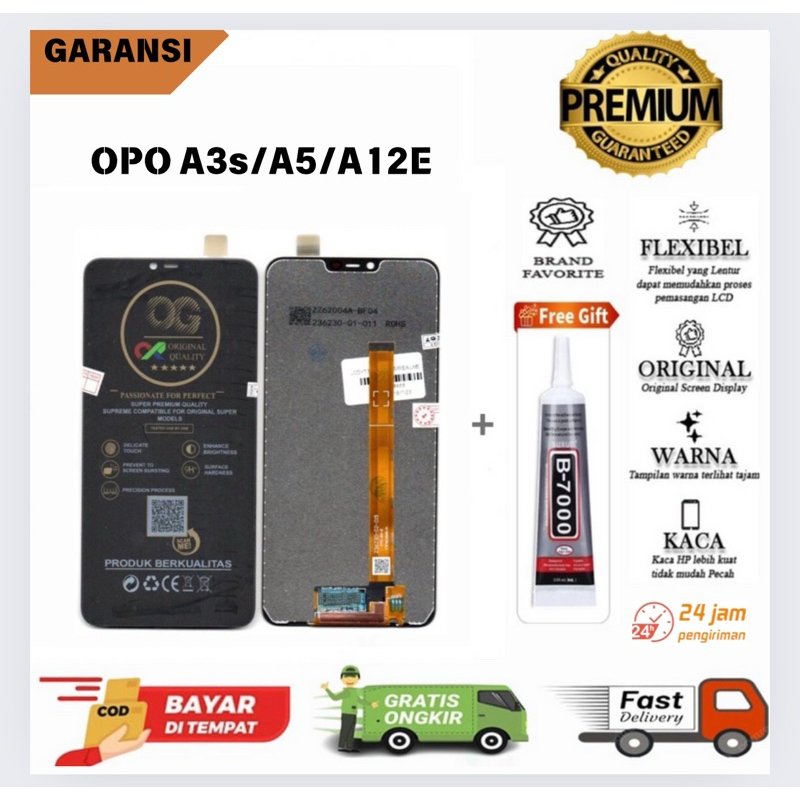 LCD TOUCHSCREEN OPO A3s/OPO A5/OPO A12E FULLSET ORIGINAL