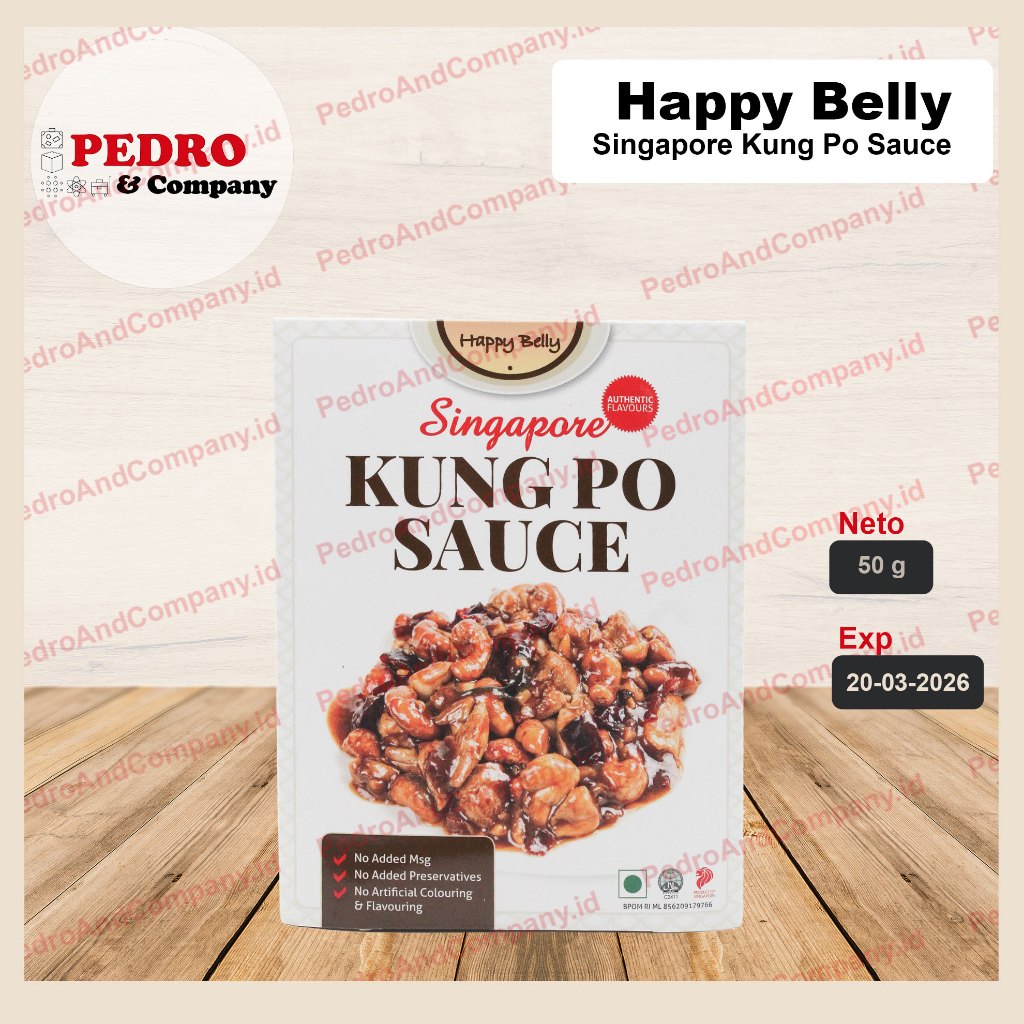 

Happy belly singapore kung po sauce 50 gram - bumbu instant