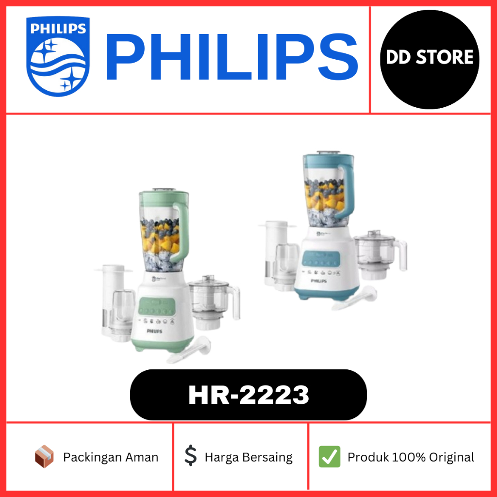 (HARGA PROMO)BLENDER PHILIPS PLASTIK HR2223 HR 2223 Blender Philips Hr2223