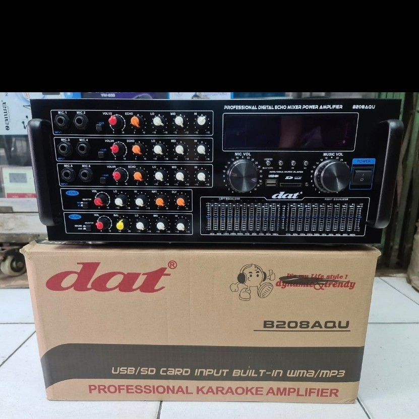 Power Amplifier DAT B208AQU Karaoke Mixer / Ampli B 208 AQU