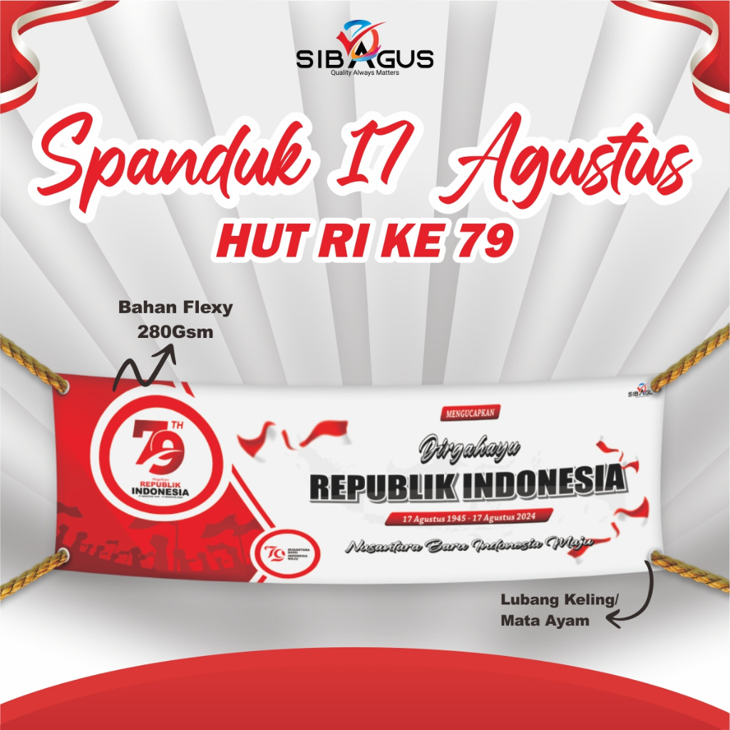 Spanduk 17 Agustus | Banner 17 Agustusan | Banner 17 Agustus 2025