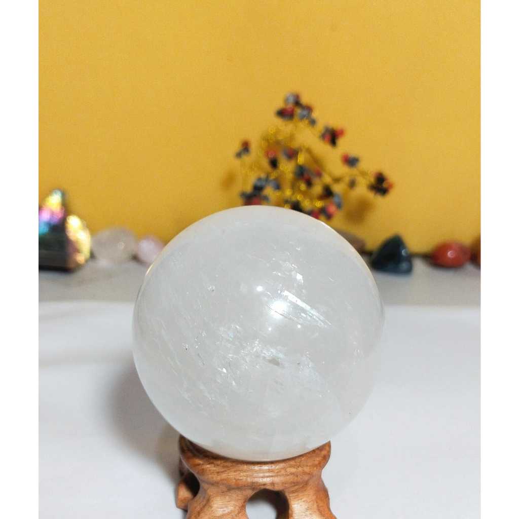 Natural Stone White Calcite Sphere (4)