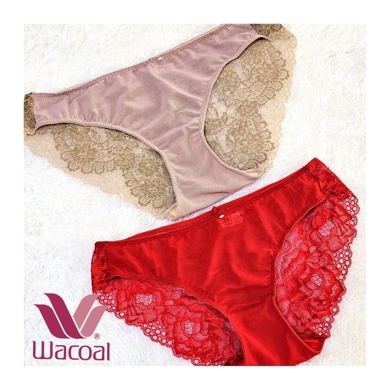 PANTY WANITA WACOAL SEXY MINI CD BRUKAT CELANA DALAM IP 4086 M L LL XL RED MERAH RENDA LACE IP4086 K
