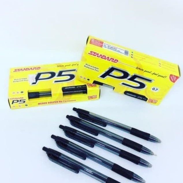 

Pulpen Standard P5 0.7 Bolpen Cetek Per Lusin