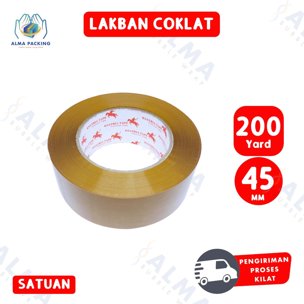 

Lakban OPP Tape / Lakban Coklat Tape 200 Yard