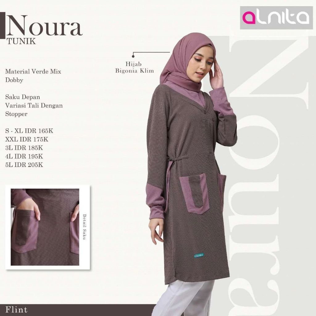 ALNITA TUNIK NOURA BAJU ATASAN ALNITA PROMO