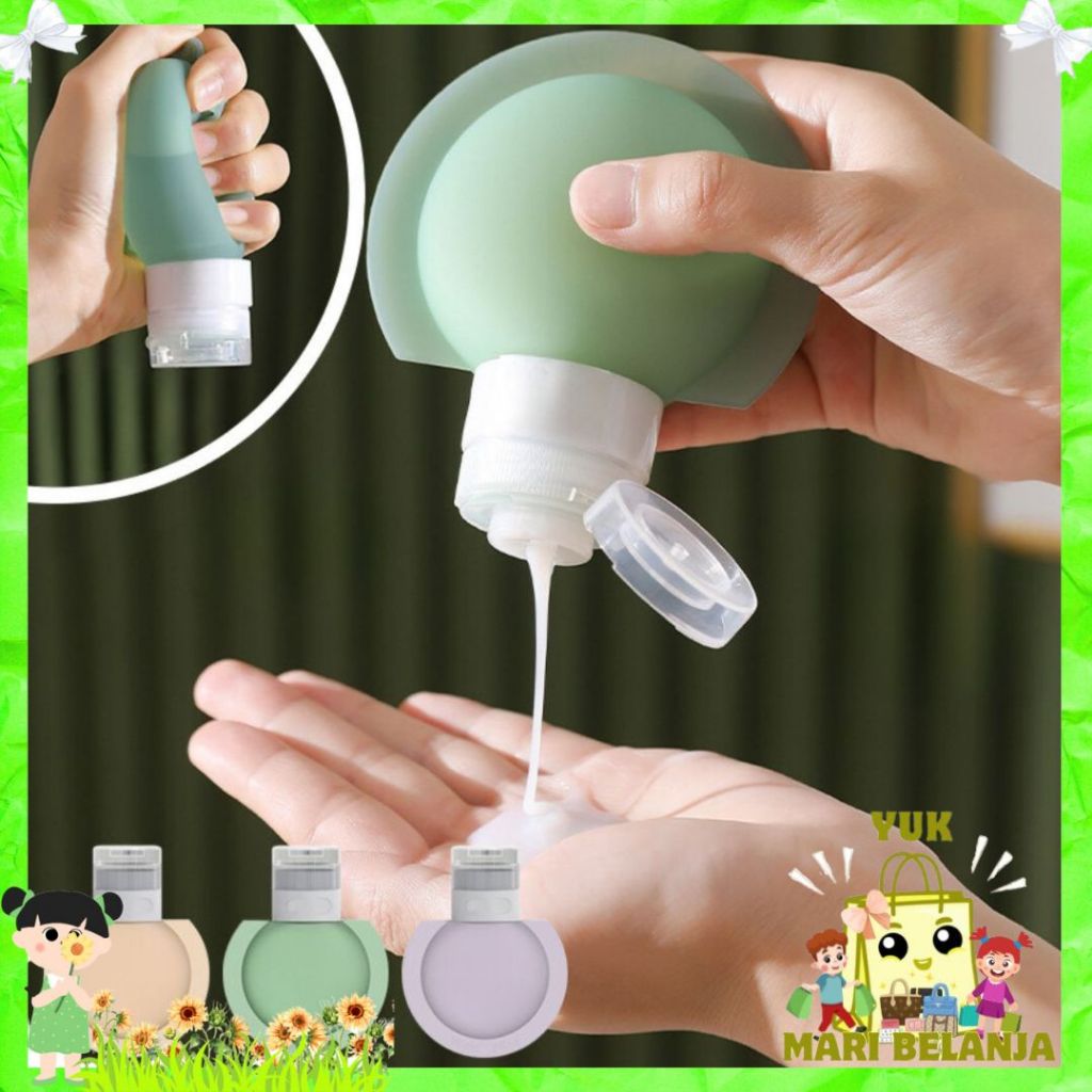 YMB Refil Botol Sabun Shampoo Mandi / Botol Sabun Lotion Travel Traveling Soft Silikon / Botol  Make