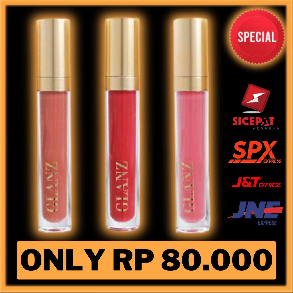 Glanz Lip and Cheek Cream Lipstik ada 8 Varian Warna Senyawa Anti Aging KK Indonesia