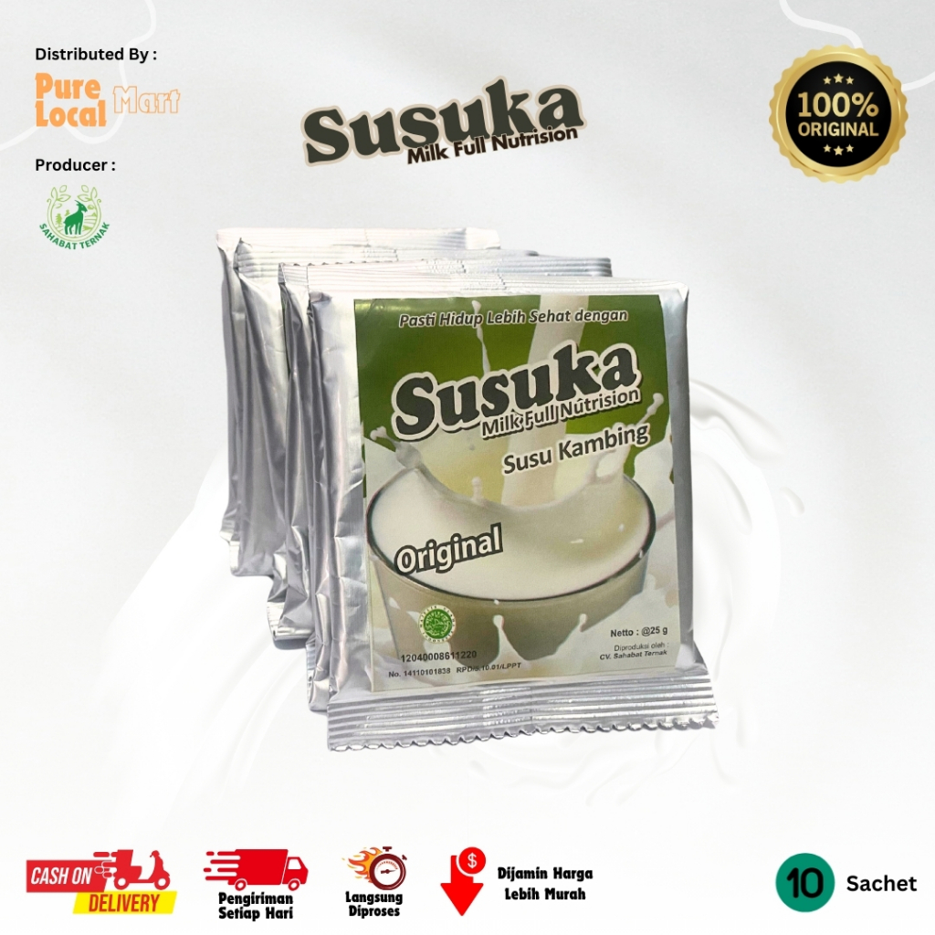 

Susu Kambing Etawa Susuka Sachet Rasa Original