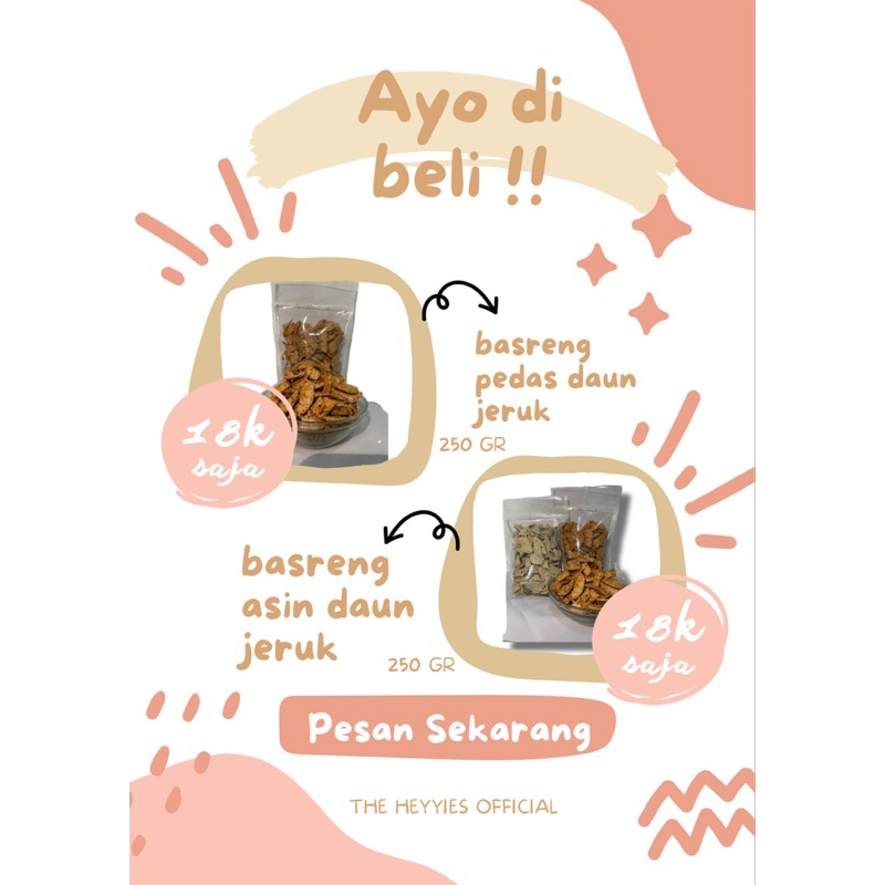 

basreng pedas dan asin daun jeruk 250gr