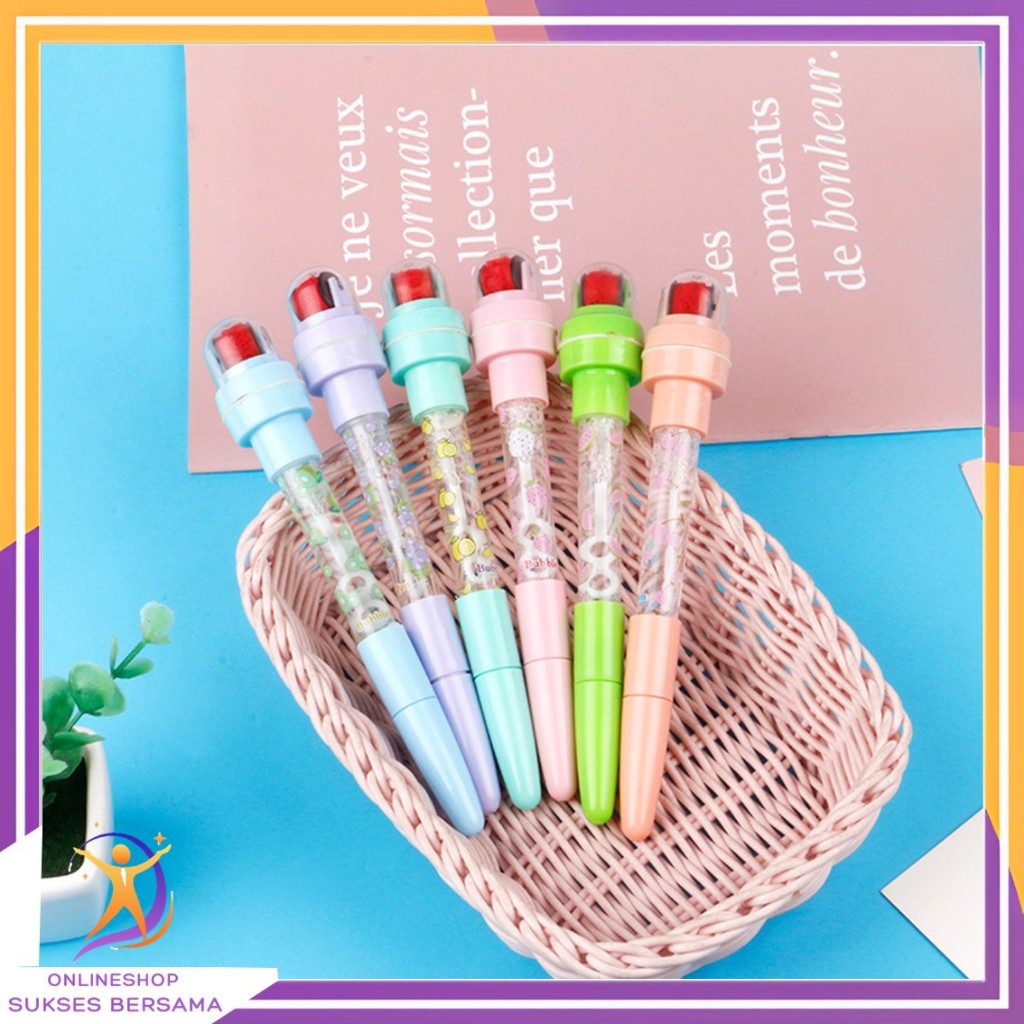 

OSB Pena Gel Gelembung Bubble Light 5 in 1 Segel Rol Cahaya Segel Anak-Anak Bolpoint Kreatif Ajaib Pulpen Multi Fungsi Roller Seal Anak Sihir Kreatif Pulpen Pena Hadiah Sekolah