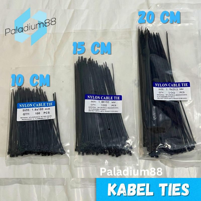 

Kabel Ties Tali KREK 10 15 20 25 30 CM Hitam SANGAT KUAT