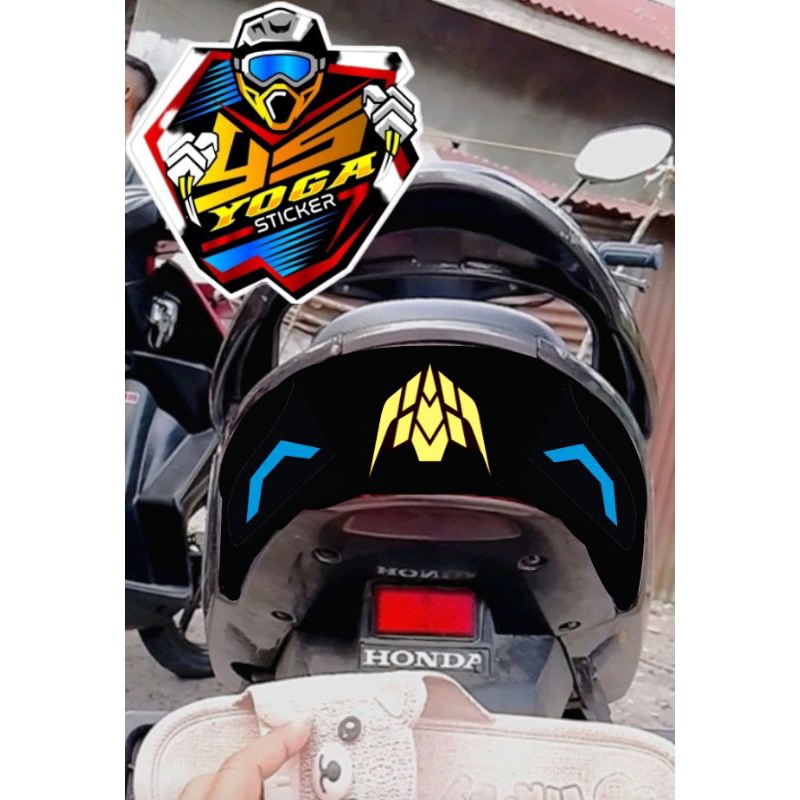 cutting sticker stoplam dan sein belakang Honda Vario 110 karbu
