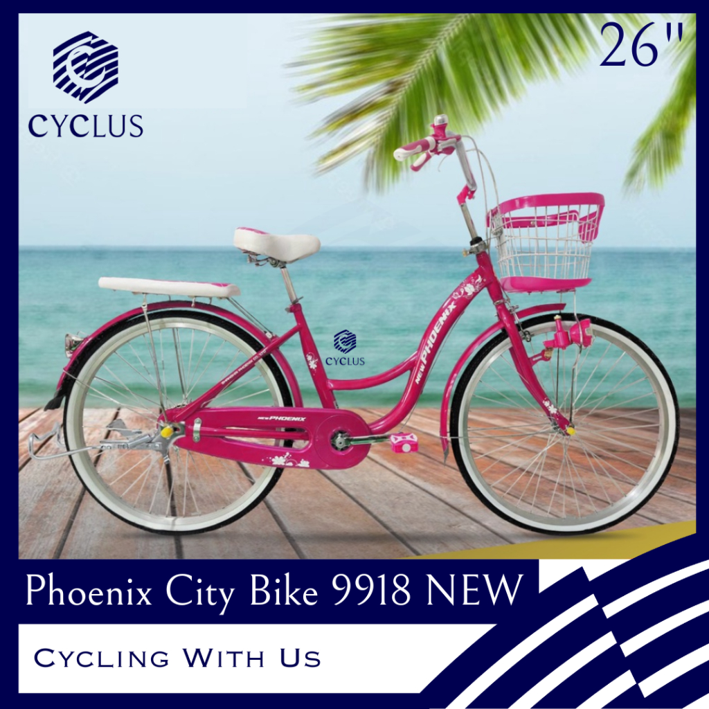 Sepeda CTB Phoenix City Bike Keranjang Anak Remaja Dewasa 9918 26 Inch Klasik