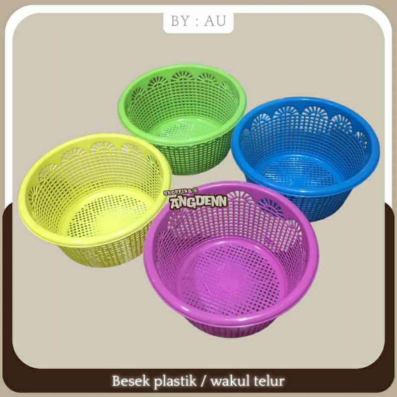 Besek Plastik Serbaguna / Keranjang Kecil / Wakul Nasi / Wakul Telur