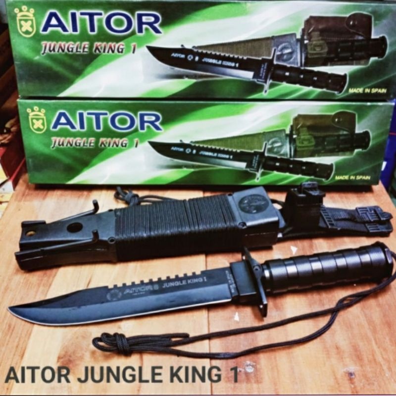 Pisau Berburu survival outdoor aitor jungle king 1 Survival kit Peralatan survival