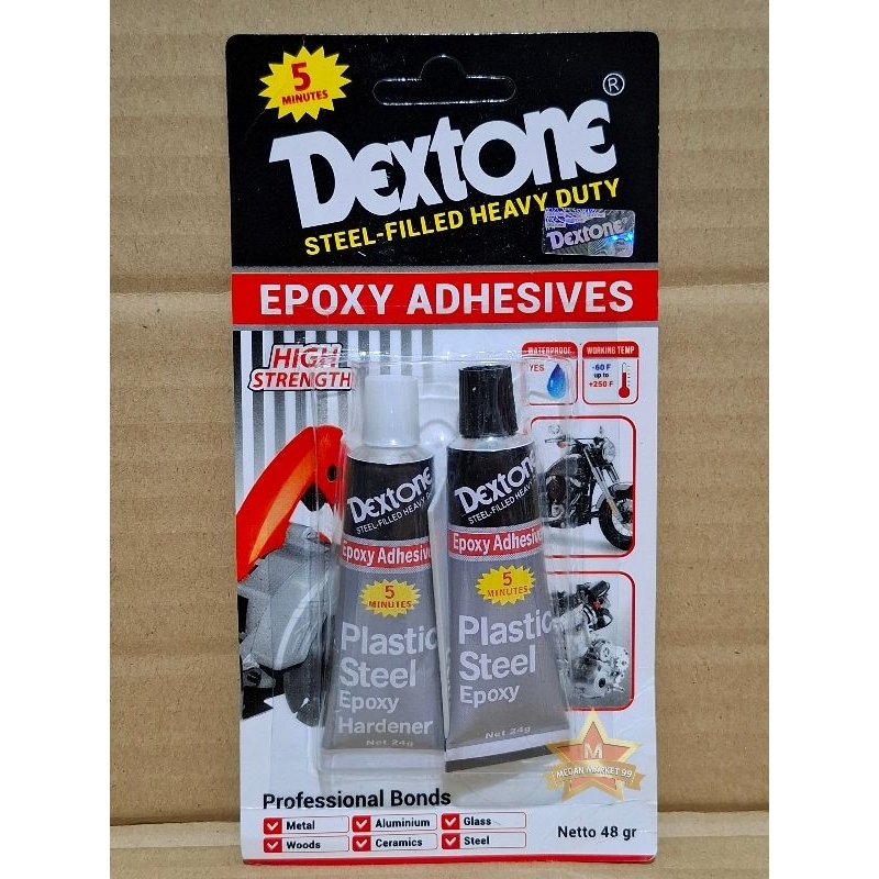 LEM BESI DEXTONE 5 MENIT/ DEXBOND EPOXY 5 MENIT/ LEM BESI CAMPUR ADHESIVE/ DEXTONE EPOXY/ DEXBOND 5 