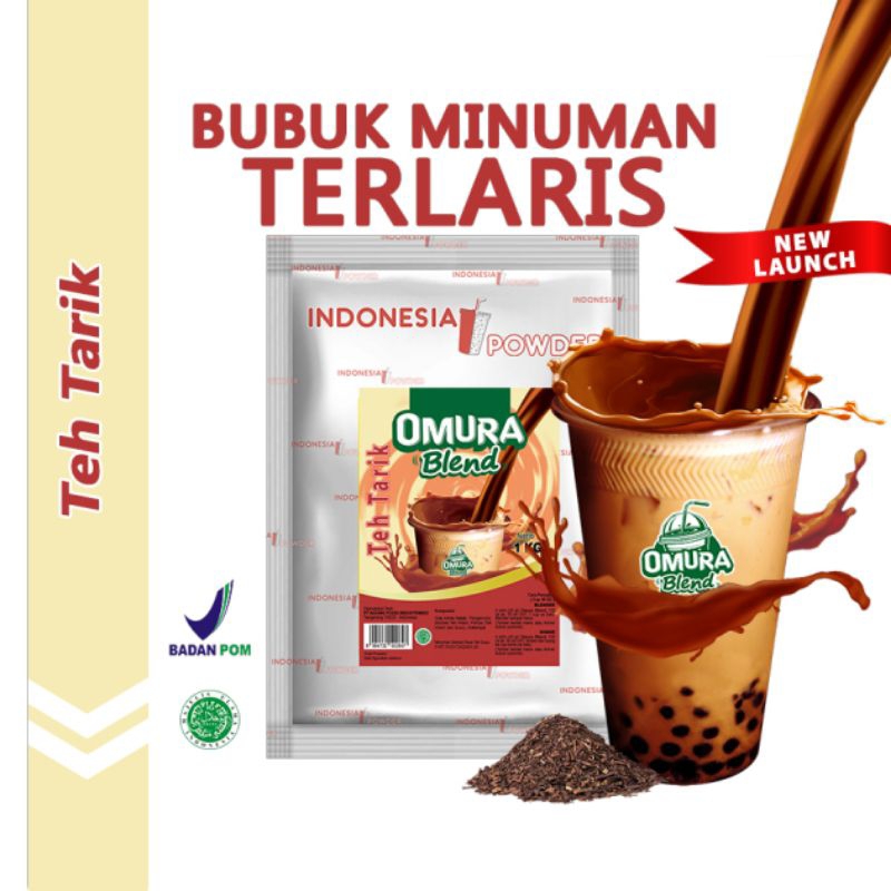 

Rasa Teh tarik 500g / Bubuk Premium / Indonesia Powder / Bubuk Minuman OMURA BLEND / Bubuk Minuman Boba