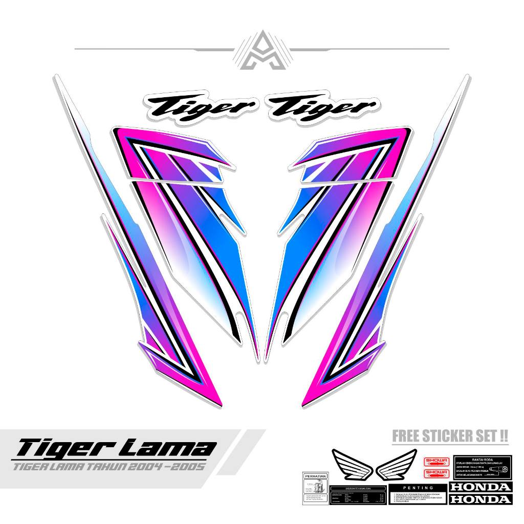 STRIPING TIGER LAMA / MTF 12 / TIGER OLD / SETIKER / STIKER TIGER 2000 / STREPING / STIPING / SETRIP