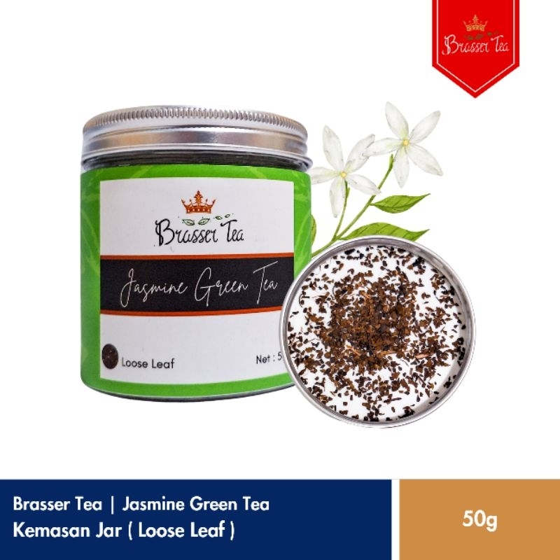 

Jasmine Green Tea | Teh Hijau dengan Bunga Jasmine Kemasan Jar Isi 50gr