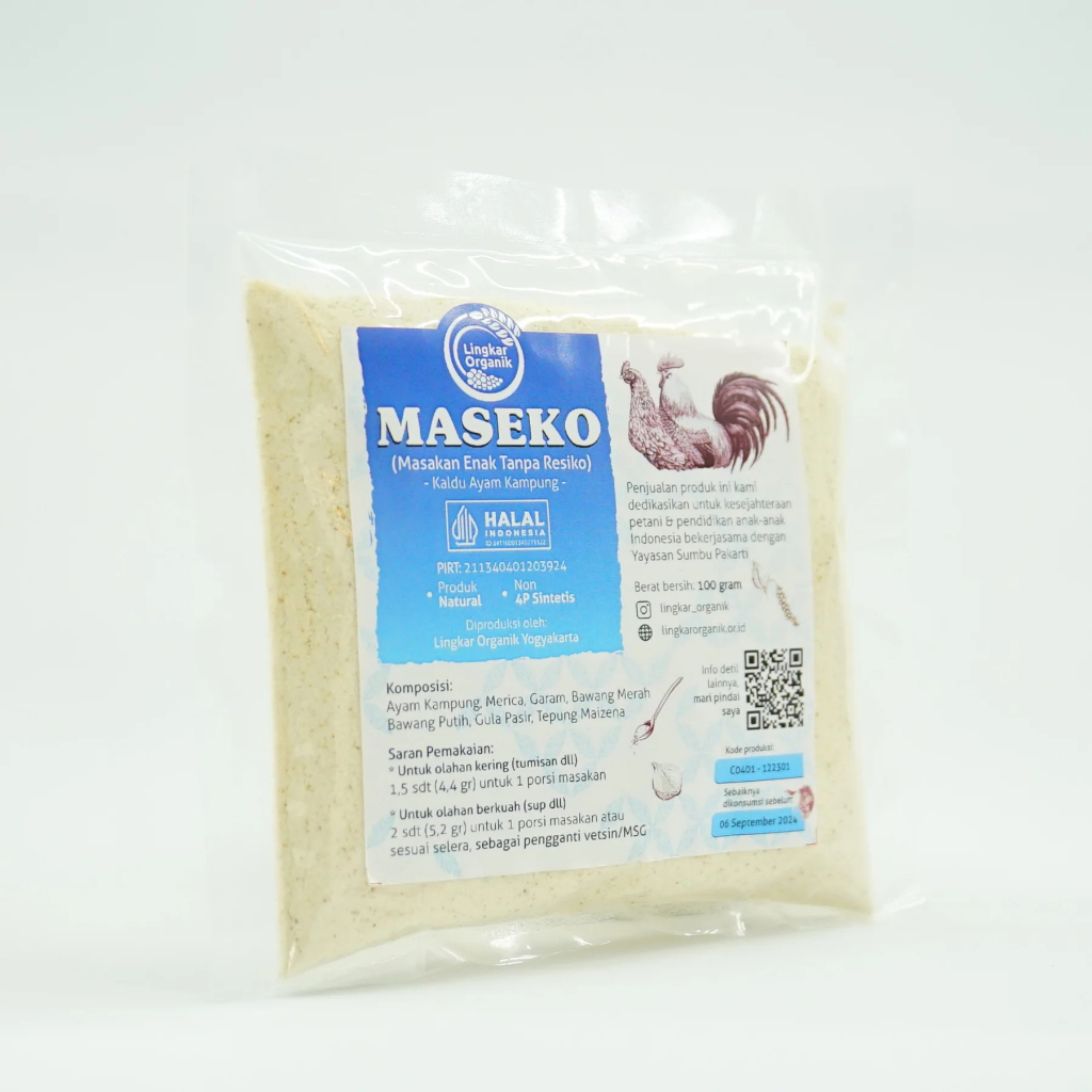 

Maseko Kaldu Ayam Kampung Lingkar Organik 100 Gram