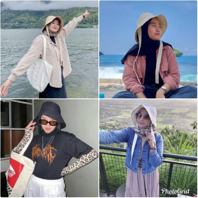 TOPI WIDE BUCKET HAT TALI - BUCKET HAT SELEGRAM TALI FASHION - BUCKET HAT WIDE TALI - BUCKET HAT LEB