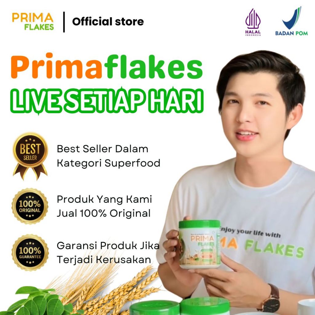 

Primaflakes Nutrisi Herbal Alami Ampuh Mengatasi Asam Lambung Gerd Maag Kronis Original Asli Halal