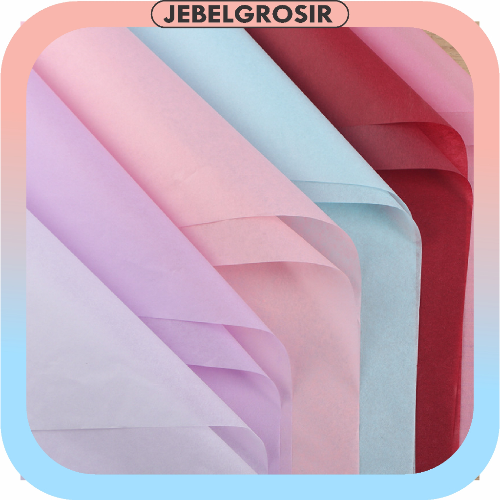 

Kertas Buket Cellophane Warna Polos Flower Wrapping Doorslag LEMBARAN KB6325