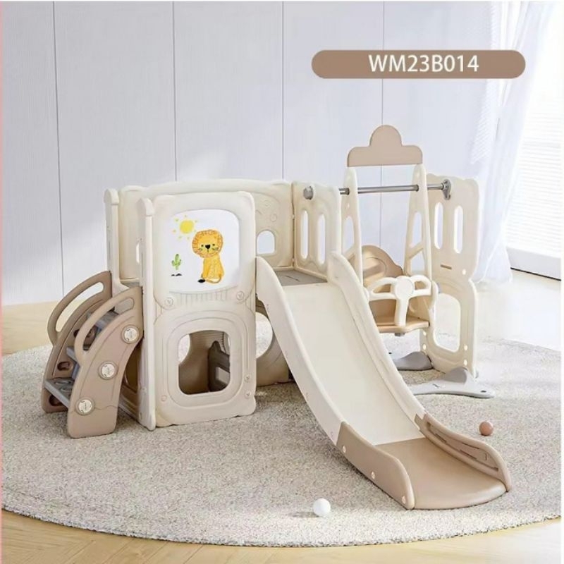 Mainan anak kids playground perosotan 5in1 slide drawing board storage luncuran anak rak mainan anak