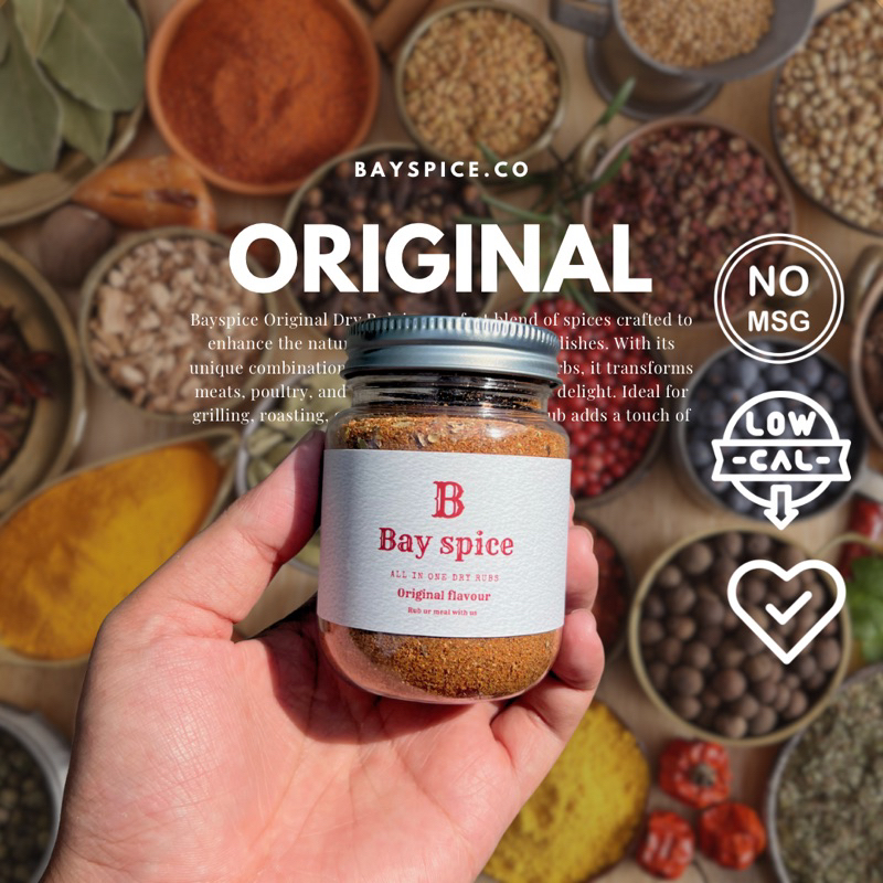 

BAYSPICE ORIGINAL [ Healthy dry rub original flavour ] 120 gr