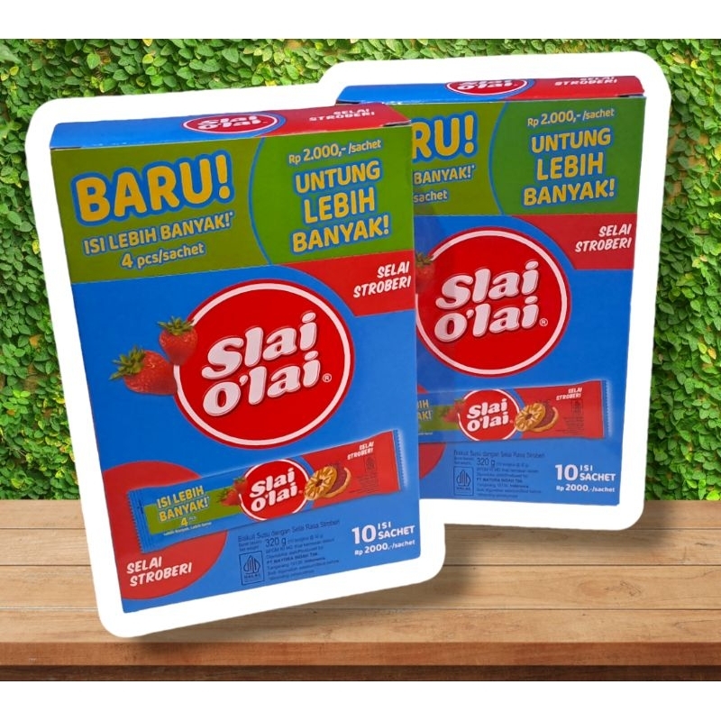 

Slai Olai Sachet Slai Stroberi 1 Box isi 10 pcs (32 gr)