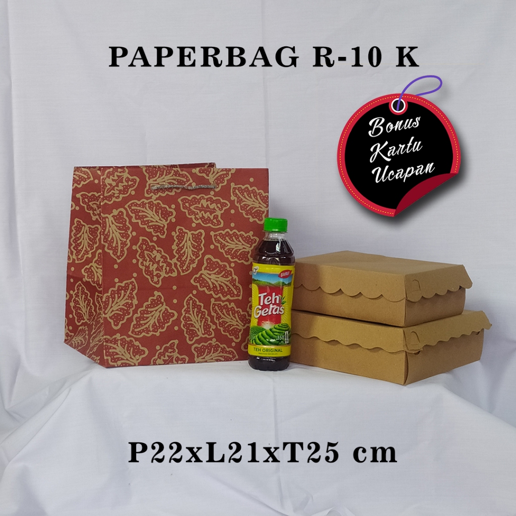 

PAPERBAG BONUS KARTU UCAPAN UKURAN R-10 K (P22 X L21 X T25 CM) WARNA MOTIF 1 WARNA
