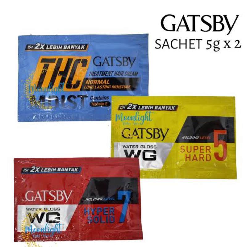 Minyak Rambut Gatsby - Pomade Sachet isi 12