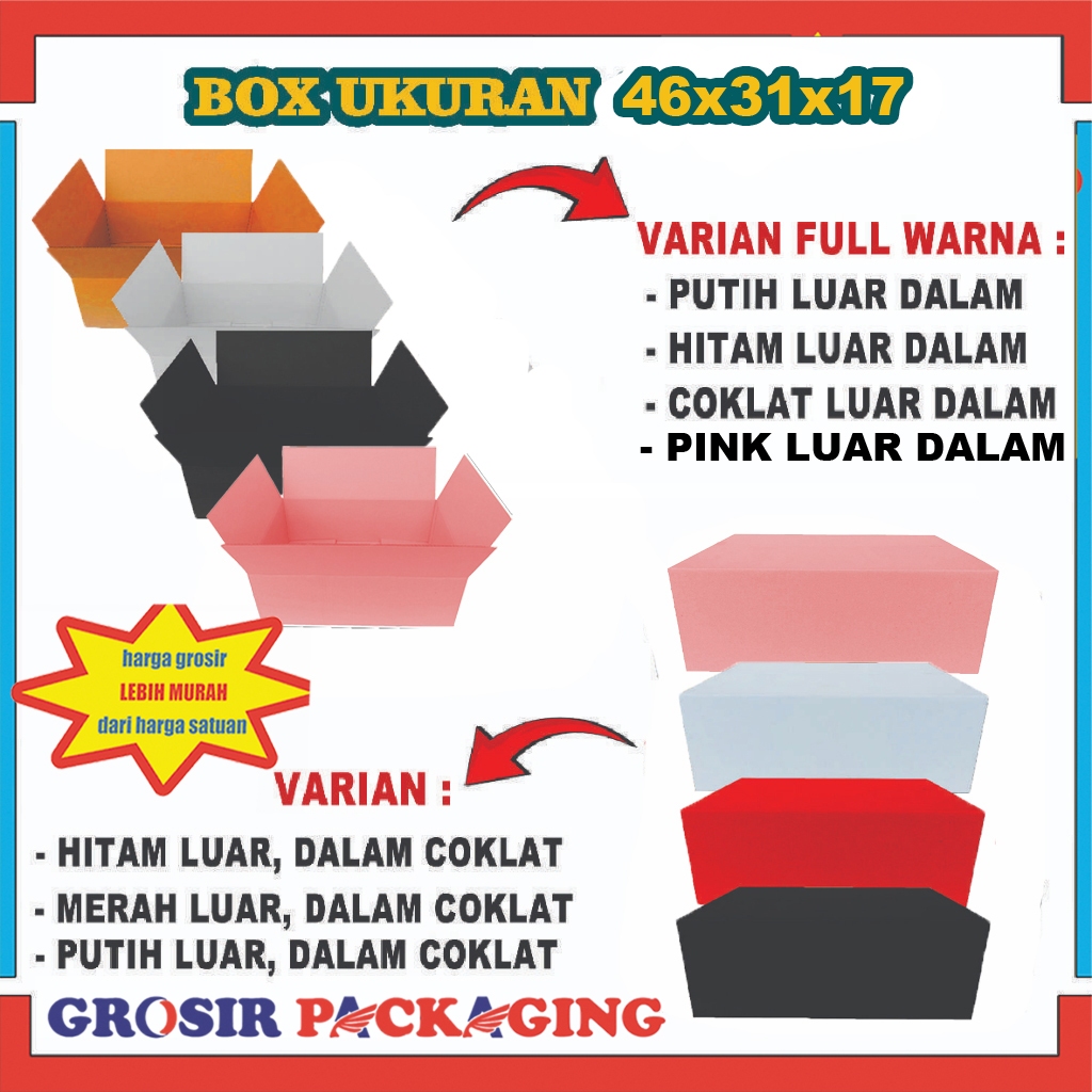

Box 46x31x17cm/Kardus Packing/Kemasan/Karton Polos