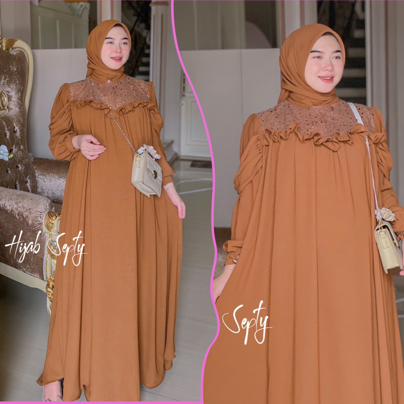 {RHS} MAUDY GAMIS SET HIJAB JUMBO / GAMIS JUMBO SPINKLE / GAMIS KONDANGAN DAN DAILY