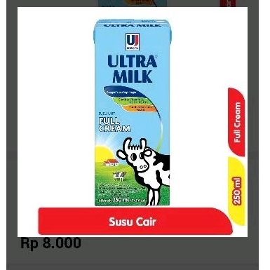 

Ultra full cream 250ml