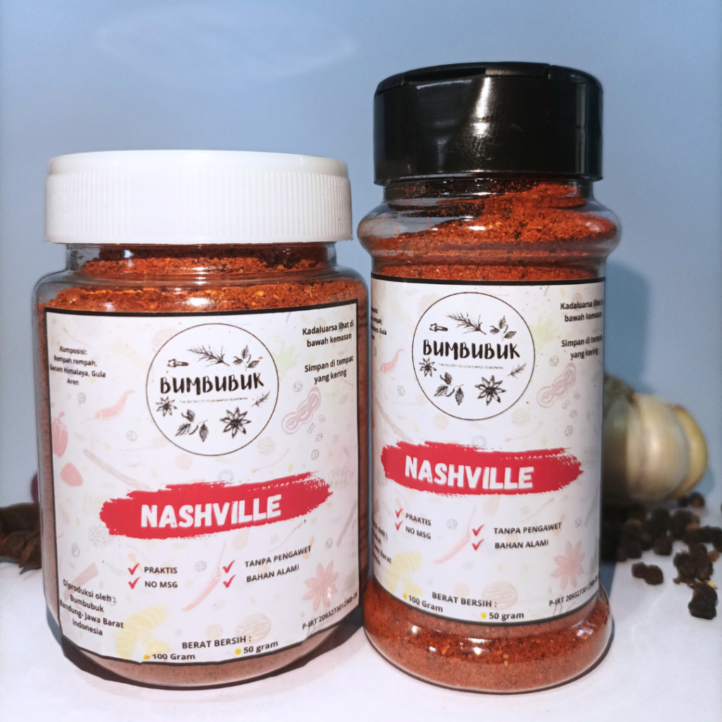 

Nafariz724 Bumbubuk Bumbu Ayam Nashville / Nashville Hot / Nashville Chicken / Spicy Hot Chicken /