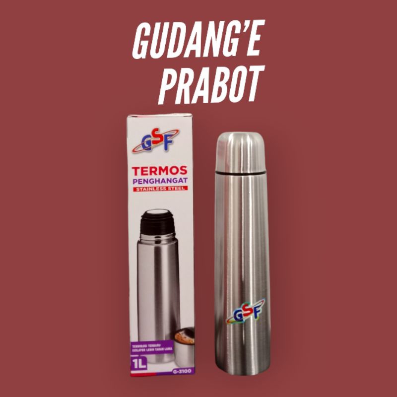 Termos Stainless Steel GSF-1000 1000ml - Tahan Lama dan Praktis