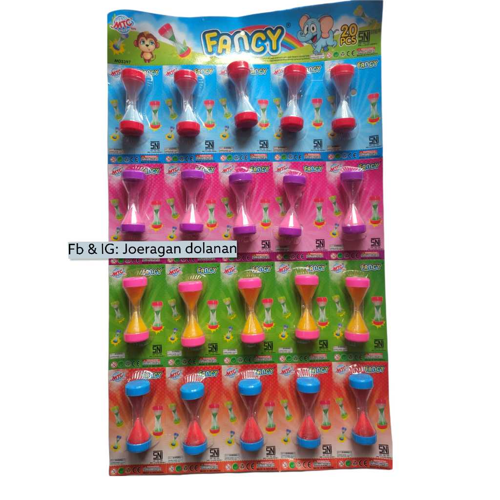 20pc fancy mainan jam pasir,mainan pasir waktu