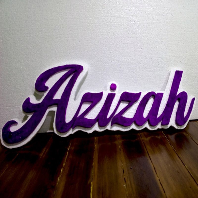 Custom Nama Styrofoam Backdrop Lamaran Nikahan Akikah Dekorasi